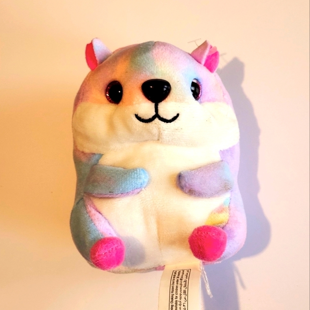 *5 for $20* Rainbow Hampster Plush Toy 4"